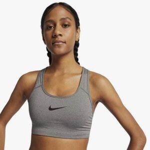 Nike Grey Scoop Support Sports Bra